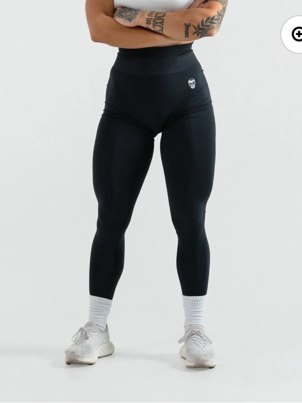 INFINITY LEGGINGS- Black, Gymreapers, high rise, scrunch, skull, squatproof